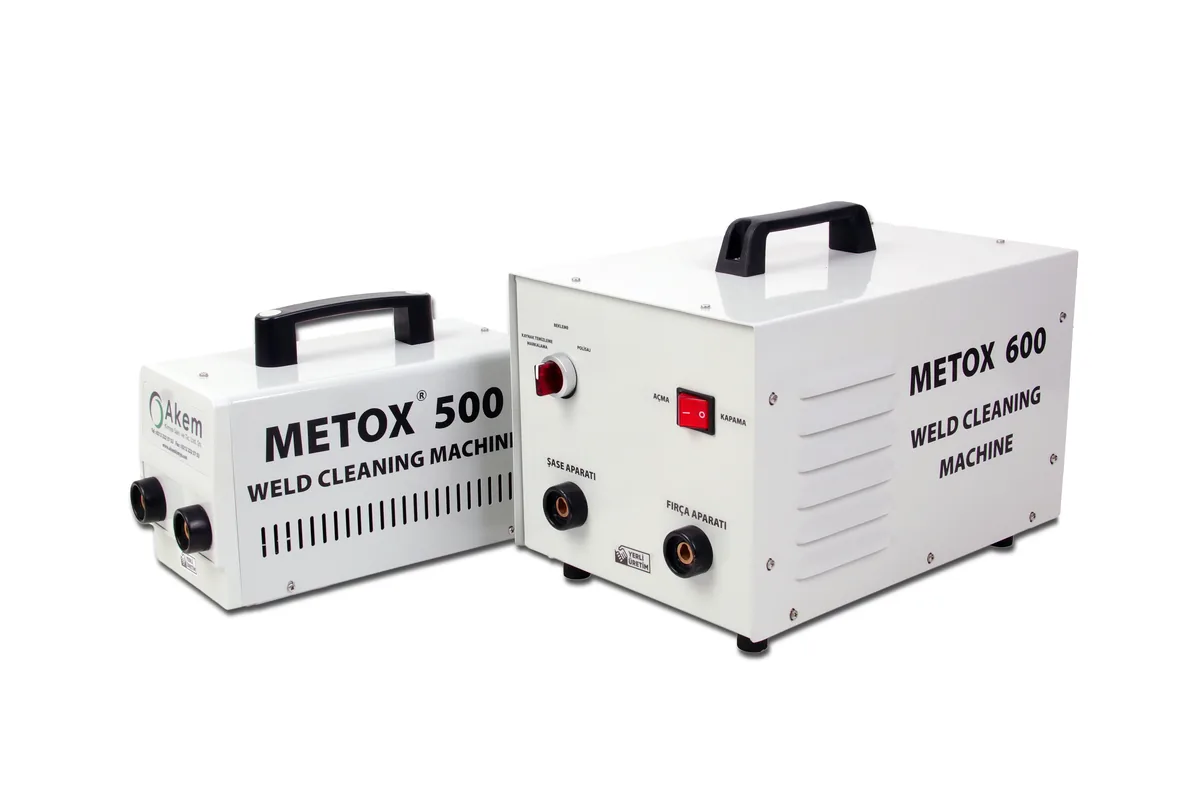 METOX 500 ve METOX 600 elektrokimyasal kaynak temizleme makinaları
