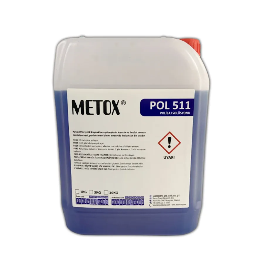 METOX POL 511 polisaj solüsyonu bidonu