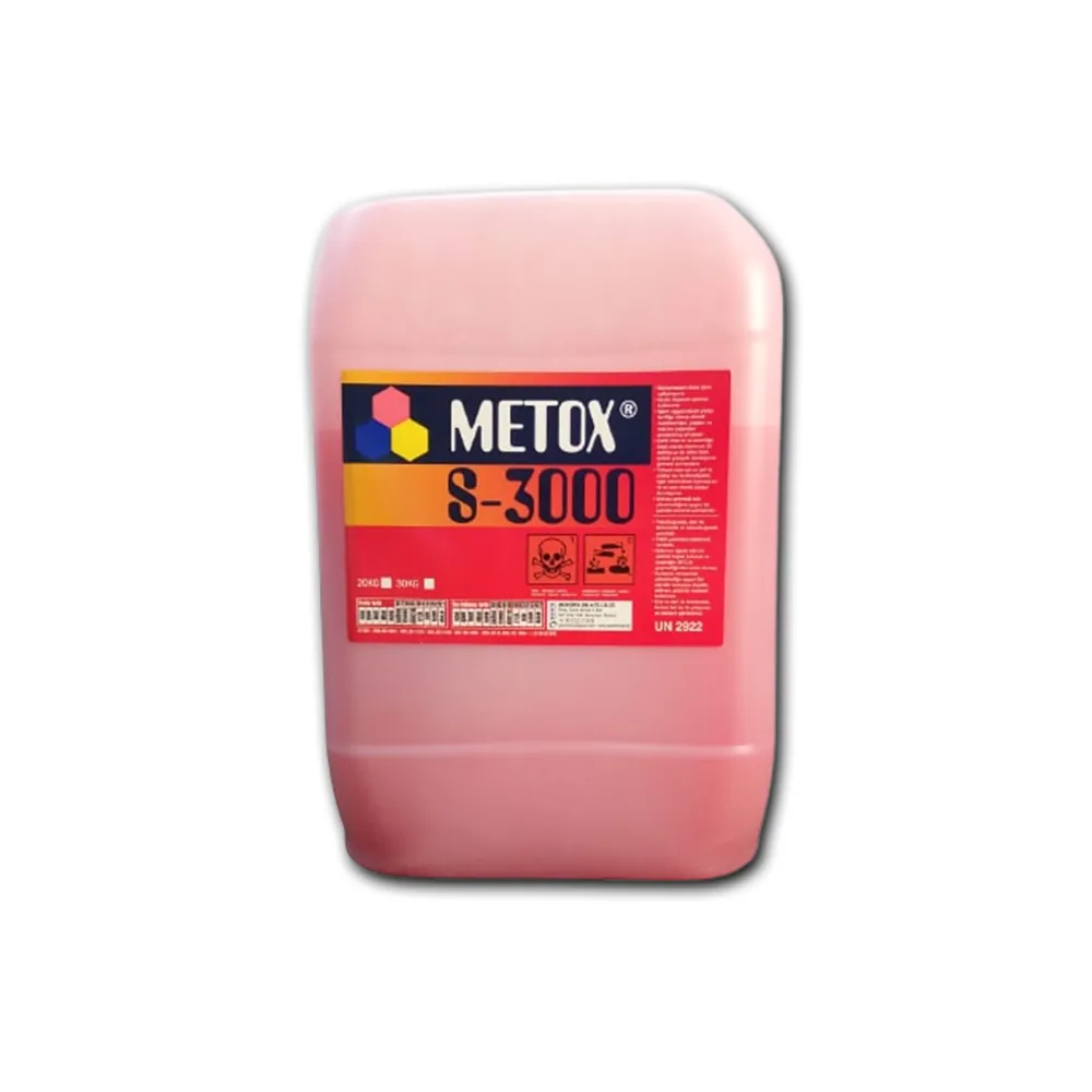 METOX S-3000 paslanmaz çelik sprey pickling ürünü, 20 kg bidon